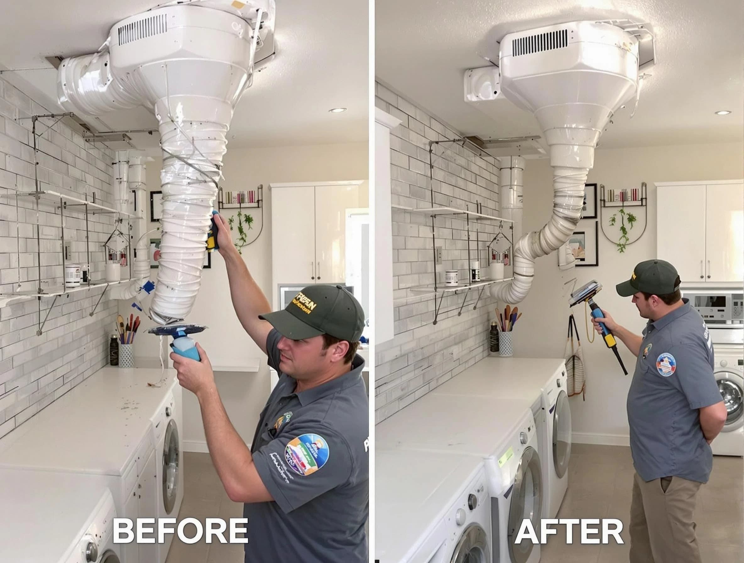 Professional dryer exhaust vent cleaning by Jefferson Hills Dryer Vent Cleaning in Jefferson Hills