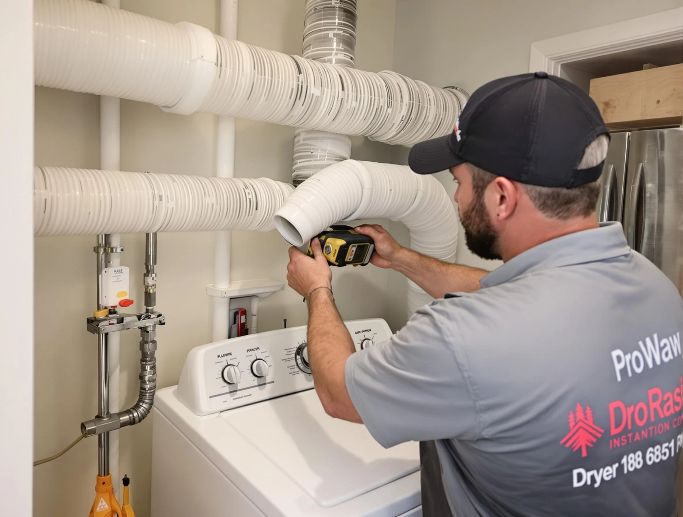 Professional dryer vent hose installation by Jefferson Hills Dryer Vent Cleaning in Jefferson Hills